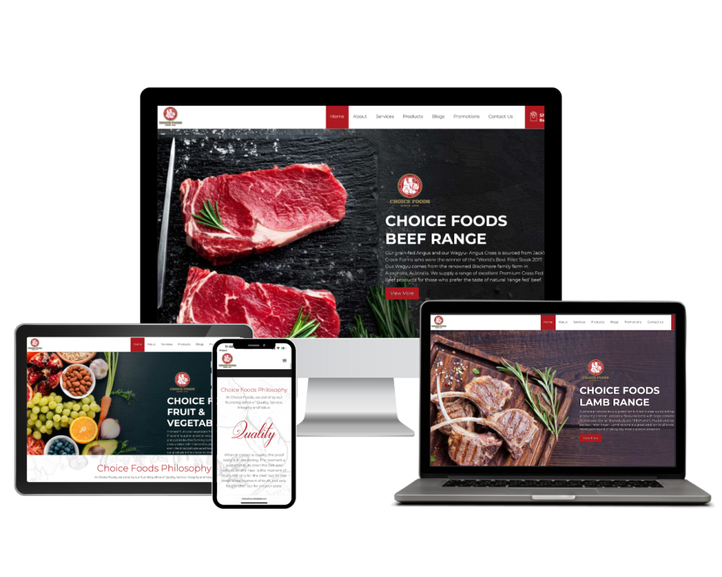 ClipCube Media website - Choice Foods Thailand