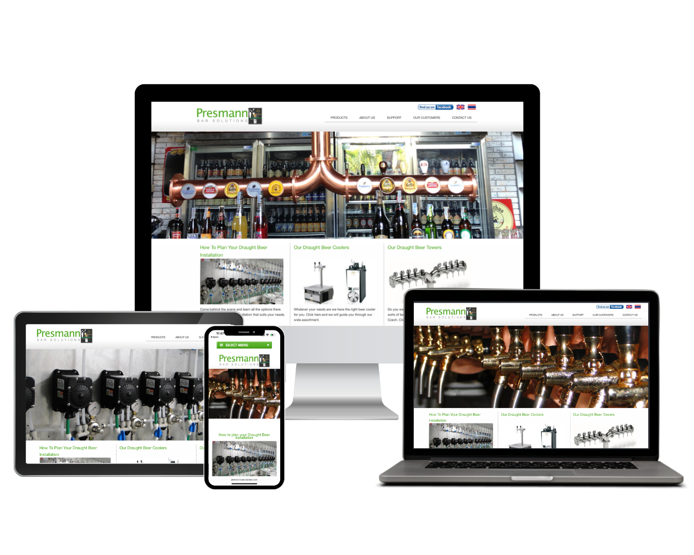 Presmann Bar Solutions website by ClipCube Media